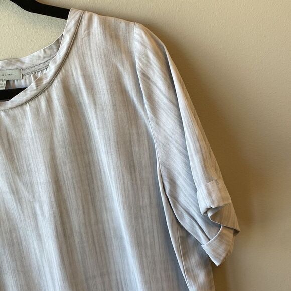 COPY - Laju dress grey large belted waist short sleeve - Picture 4 of 6